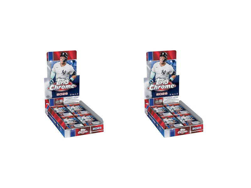 2026 Topps Chrome Baseball Hobby Box 2x Lot