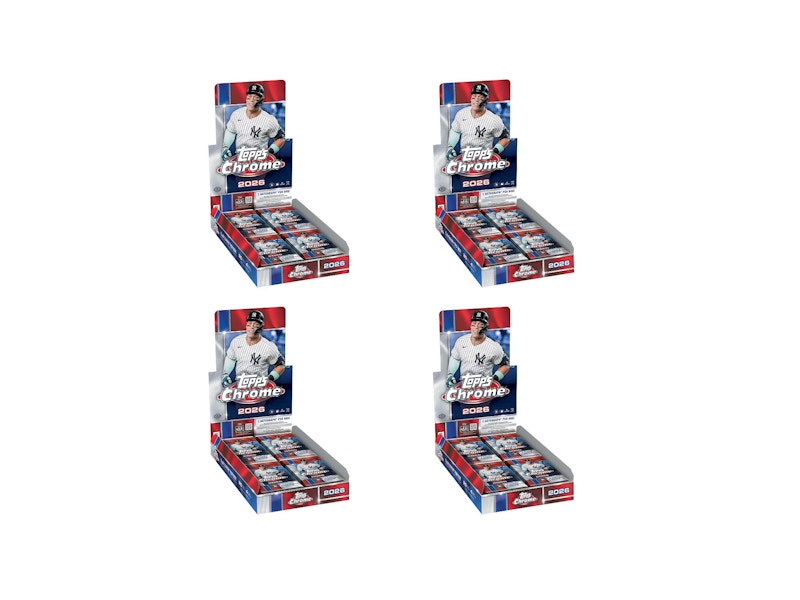 2026 Topps Chrome Baseball Hobby Box 4x Lot
