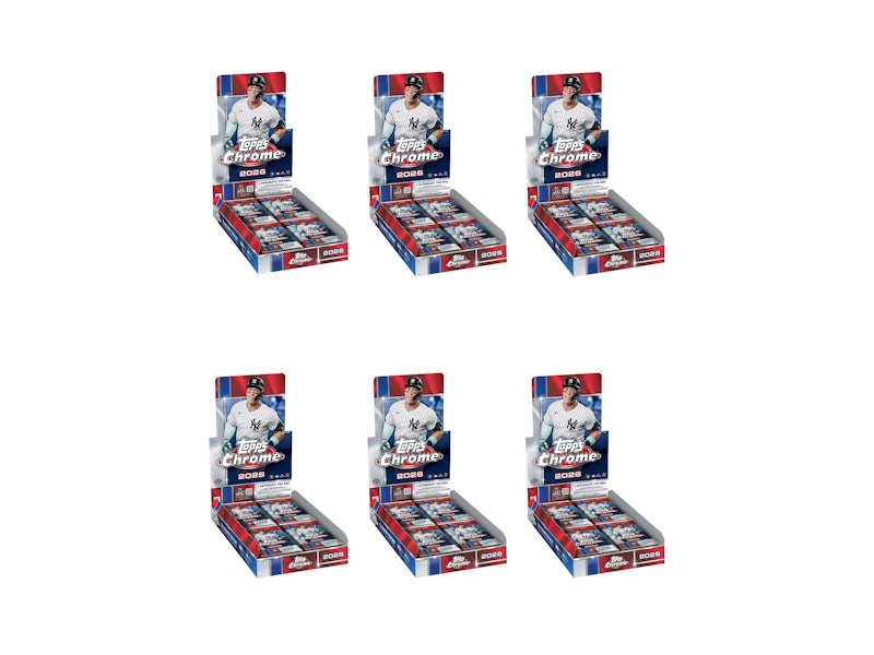 2026 Topps Chrome Baseball Hobby Box 6x Lot