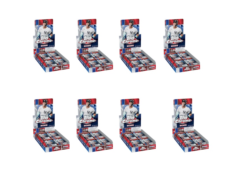 2026 Topps Chrome Baseball Hobby Box 8x Lot