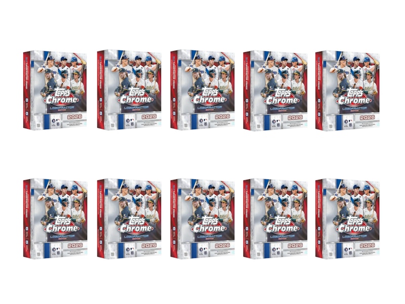 2026 Topps Chrome Baseball Logofractor Box 10x Lot