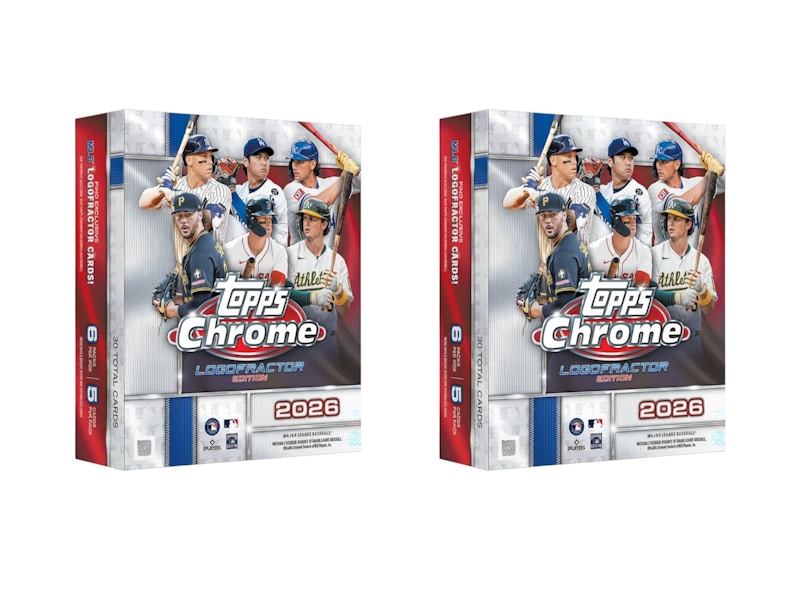 2026 Topps Chrome Baseball Logofractor Box 2x Lot