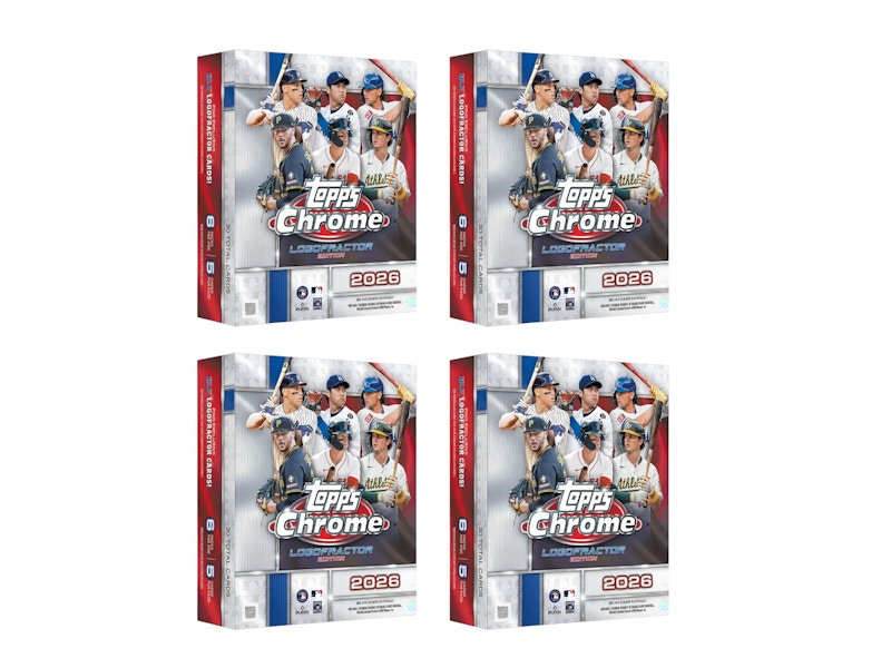 2026 Topps Chrome Baseball Logofractor Box 4x Lot