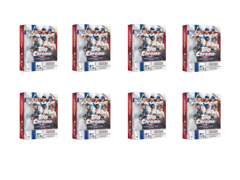 2026 Topps Chrome Baseball Logofractor Box 8x Lot