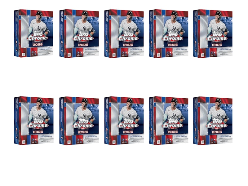 2026 Topps Chrome Baseball Mega Box 10x Lot
