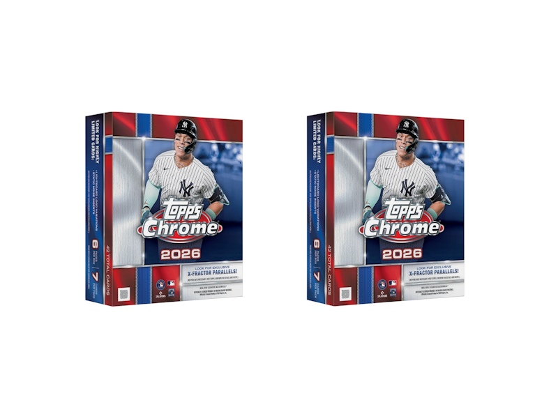 2026 Topps Chrome Baseball Mega Box 2x Lot