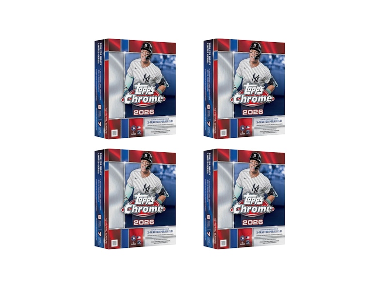 2026 Topps Chrome Baseball Mega Box 4x Lot