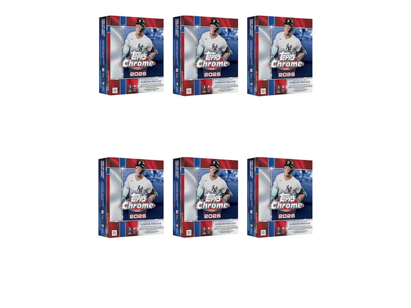 2026 Topps Chrome Baseball Mega Box 6x Lot