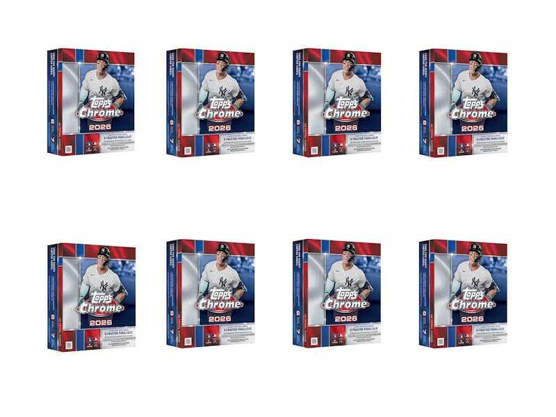 2026 Topps Chrome Baseball Mega Box 8x Lot
