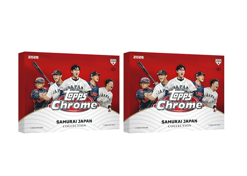 2026 Topps Chrome Baseball Team Samurai Japan Hobby Box 2x Lot