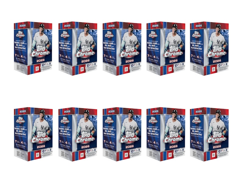2026 Topps Chrome Baseball Value Box 10x Lot