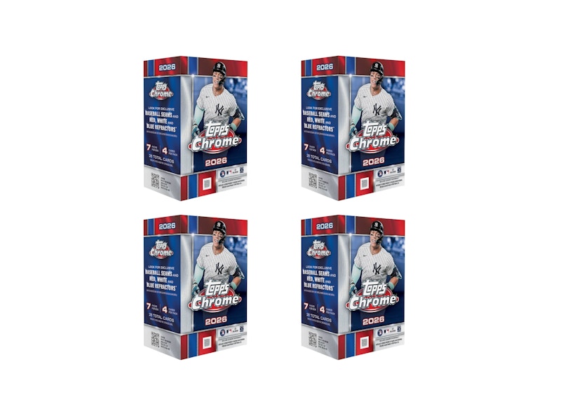 2026 Topps Chrome Baseball Value Box 4x Lot