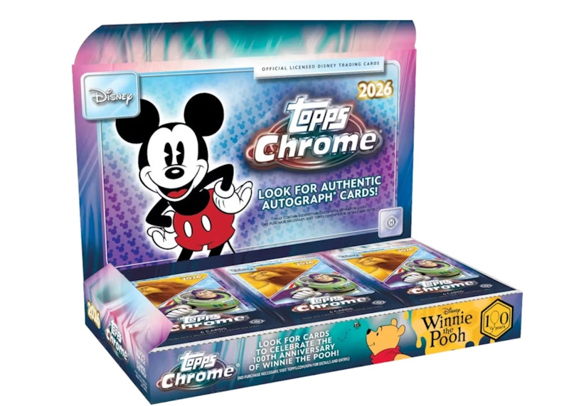 2026 Topps Disney Hobbybox, verchromt