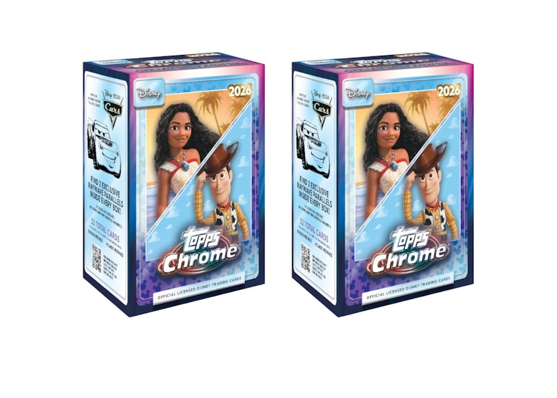 2026 Topps Chrome Disney Value Box 2x Lot