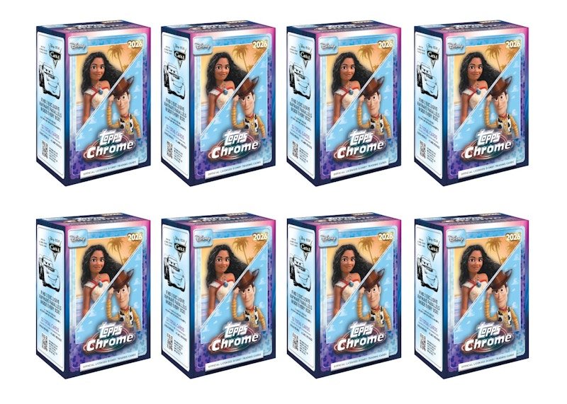 2026 Topps Chrome Disney Value Box 8x Lot