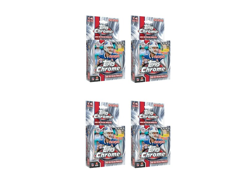 2026 Topps Chrome Football Hanger Box 4x Lot