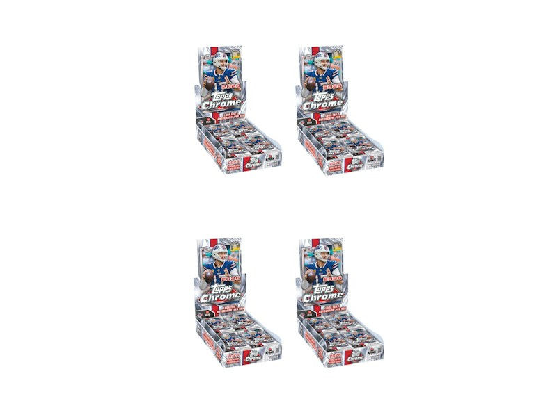 2026 Topps Chrome Football Hobby Box 4x Lot