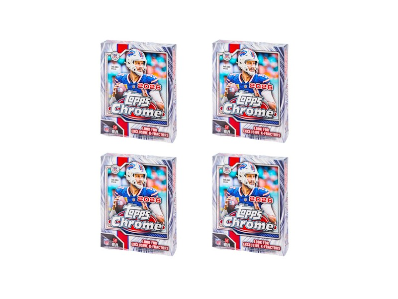 2026 Topps Chrome Football Mega Box 4x Lot