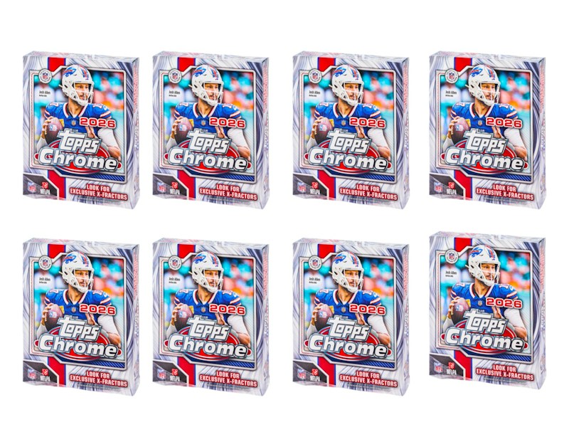 2026 Topps Chrome Football Mega Box 8x Lot