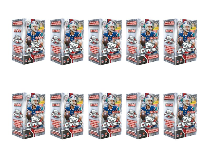 2026 Topps Chrome Football Value Box 10x Lot