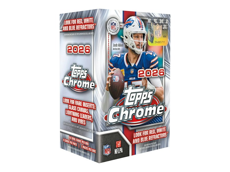 2026 Topps Fußball-Geschenkbox, verchromt