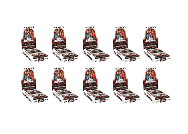 2026 Topps Chrome Formula 1 Hobby Box 10x Lot