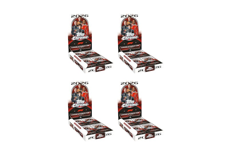 2026 Topps Chrome Formula 1 Hobby Box 4x Lot