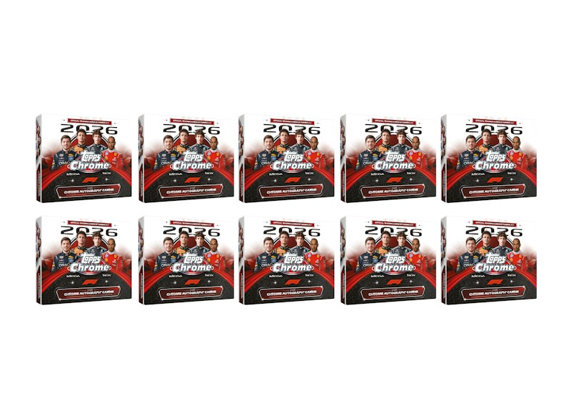 2026 Topps Chrome Formula 1 Mega Box 10x Lot