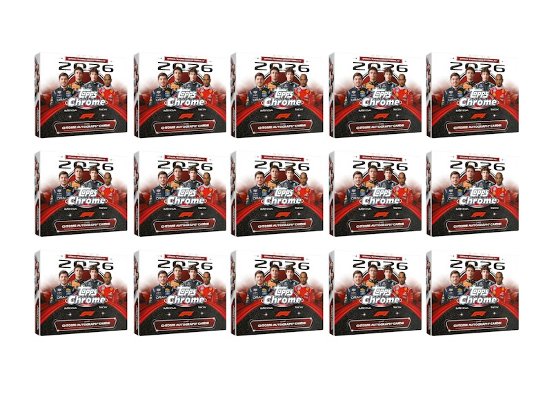 2026 Topps Chrome Formula 1 Mega Box 15x Lot