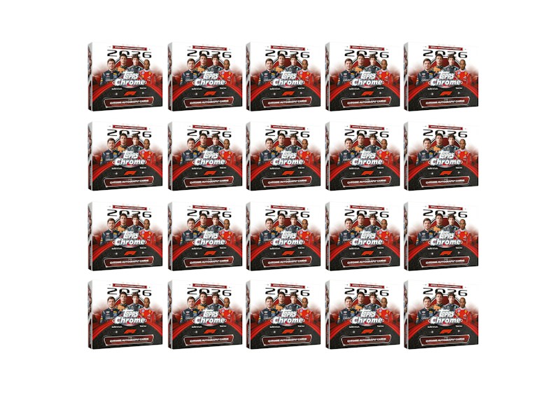 2026 Topps Chrome Formula 1 Mega Box 20x Lot