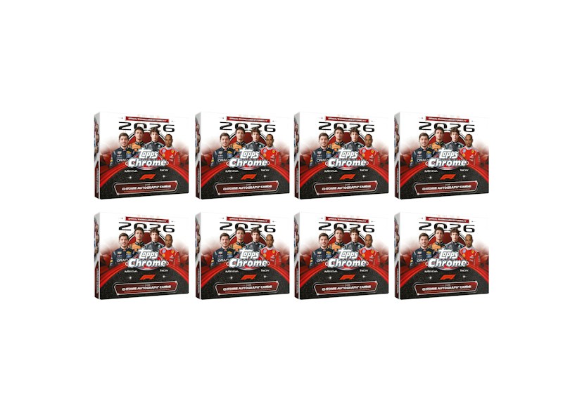 2026 Topps Chrome Formula 1 Mega Box 8x Lot