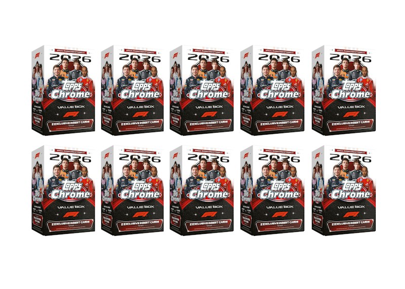 2026 Topps Chrome Formula 1 Value Box 10x Lot