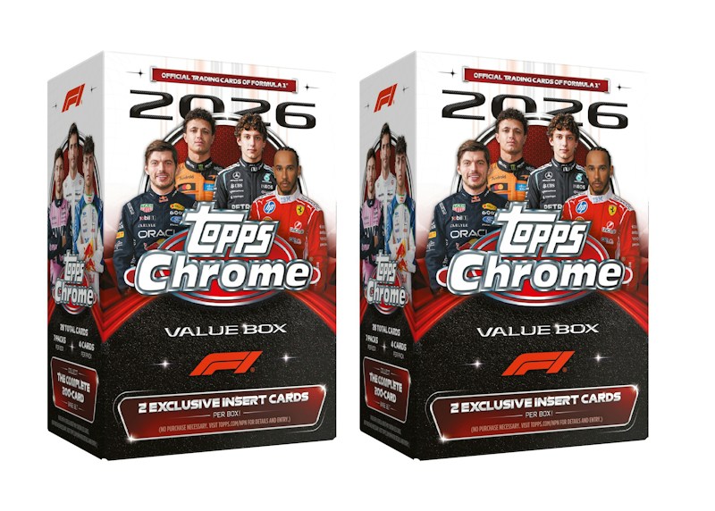 2026 Topps Chrome Formula 1 Value Box 2x Lot