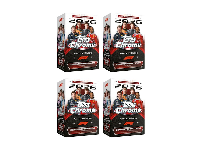 2026 Topps Chrome Formula 1 Value Box 4x Lot