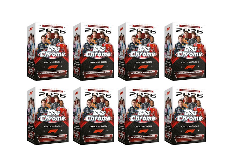2026 Topps Chrome Formula 1 Value Box 8x Lot