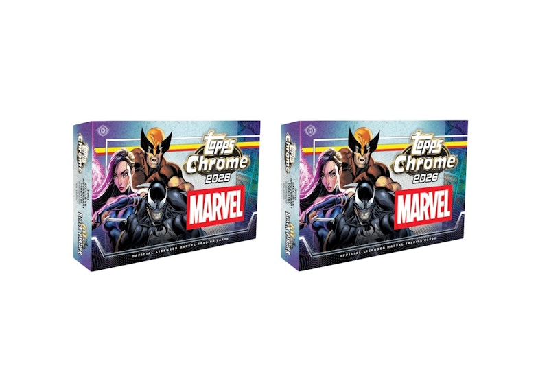 2026 Topps Chrome Marvel Comics Hobby Box 2x Lot