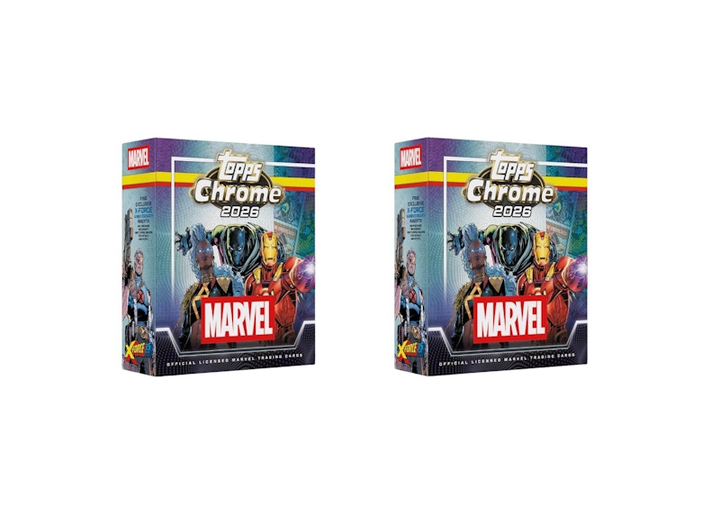 2026 Topps Chrome Marvel Comics Mega Box 2x Lot