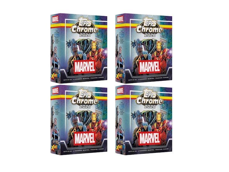 2026 Topps Chrome Marvel Comics Mega Box 4x Lot