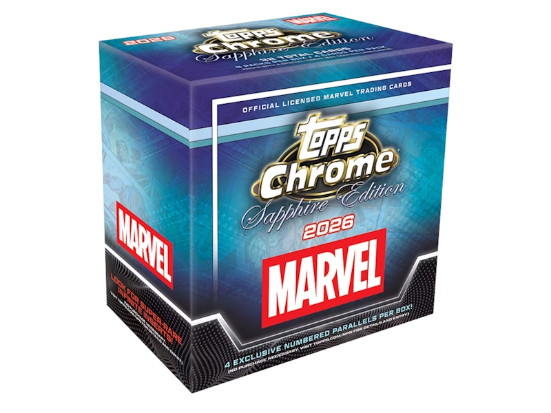 2026 Topps Chrome Marvel Comics Sapphire Edition Hobby Box