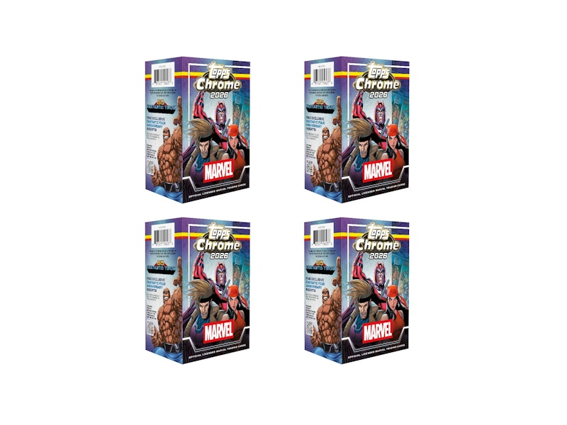 2026 Topps Chrome Marvel Comics Value Box 4x Lot