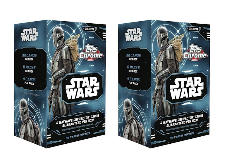 2026 Topps Chrome Star Wars Value Box 2x Lot