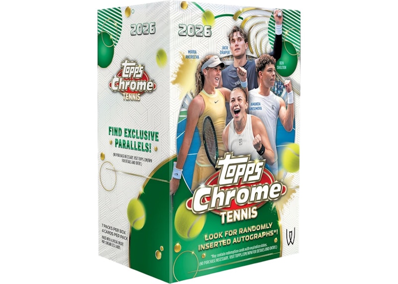 2026 Topps Chrome Tennis Value Box