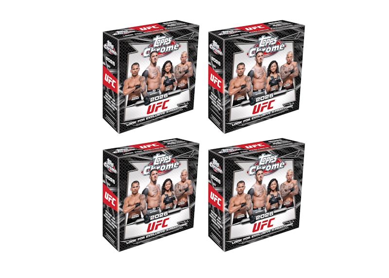 2026 Topps Chrome UFC Mega Box 4x Lot