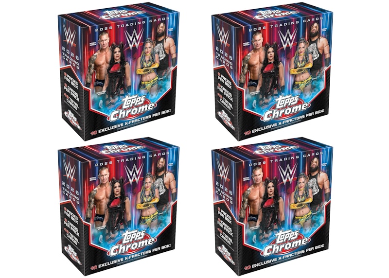 2026 Topps Chrome WWE Mega Box 4x Lot - 2026 - JP