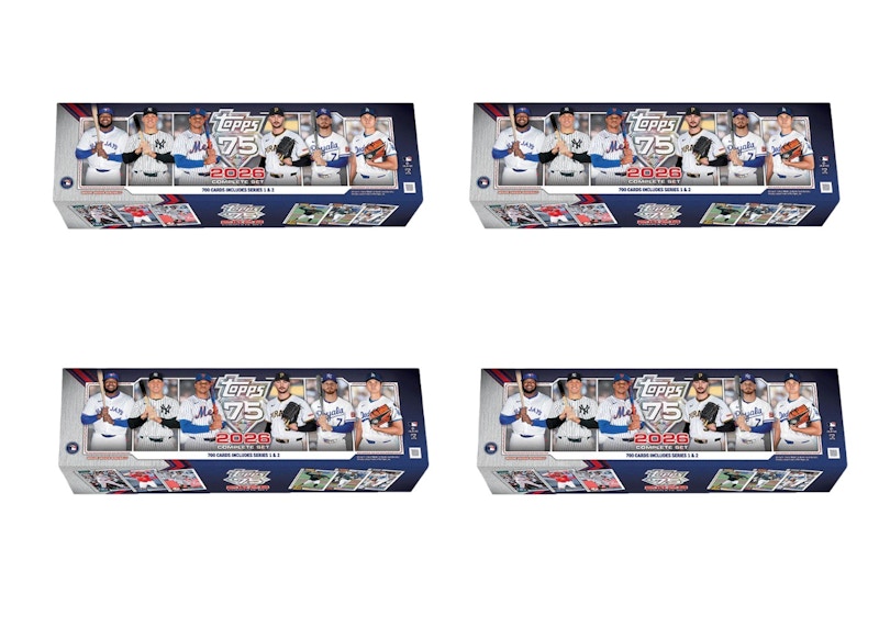 2026 Topps Complete Sets Baseball Hobby Box 4x Lot