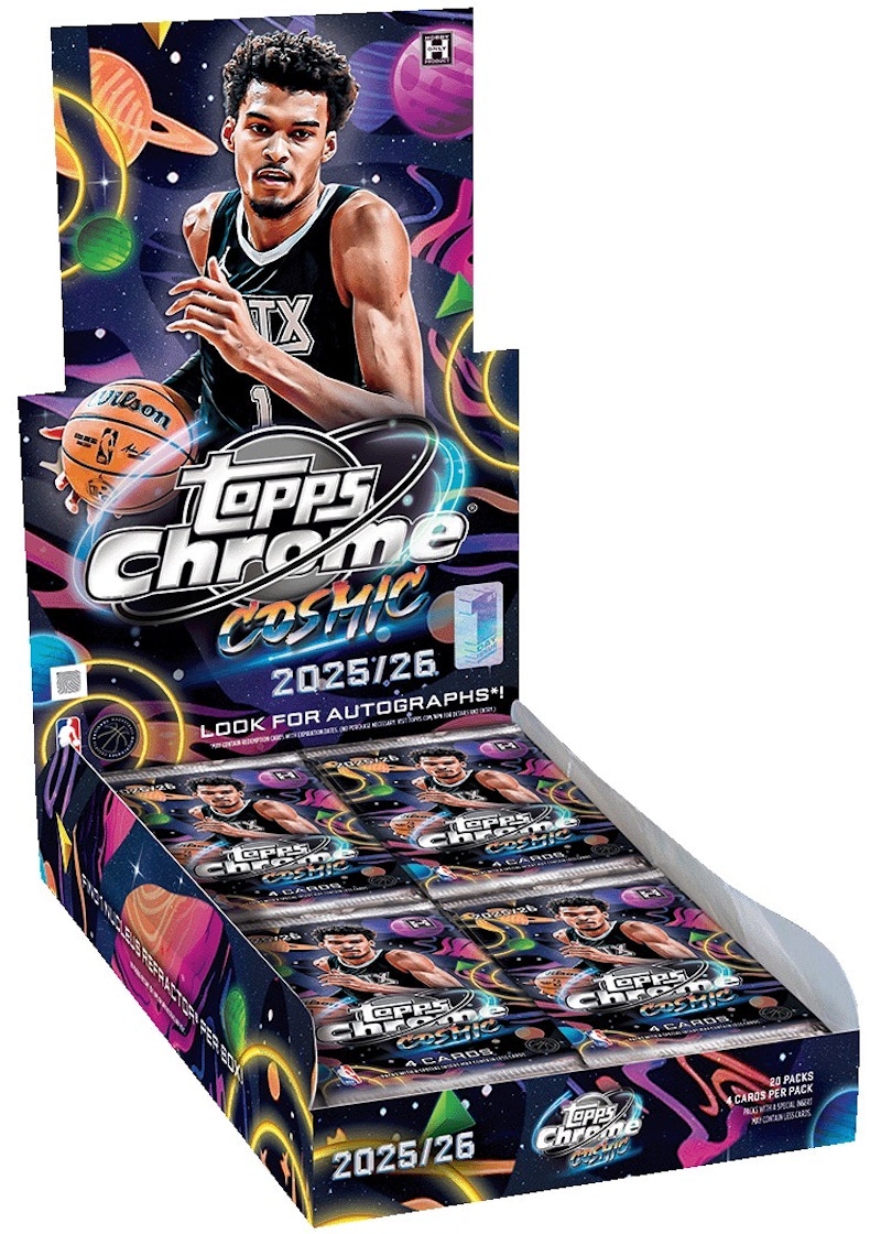 2026 Topps Cosmic Chrome Basketball, cofanetto per il primo giorno