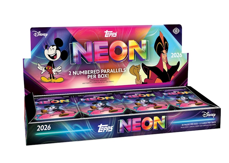 Set base da 200 carte Topps Disney Neon Hobby Box
