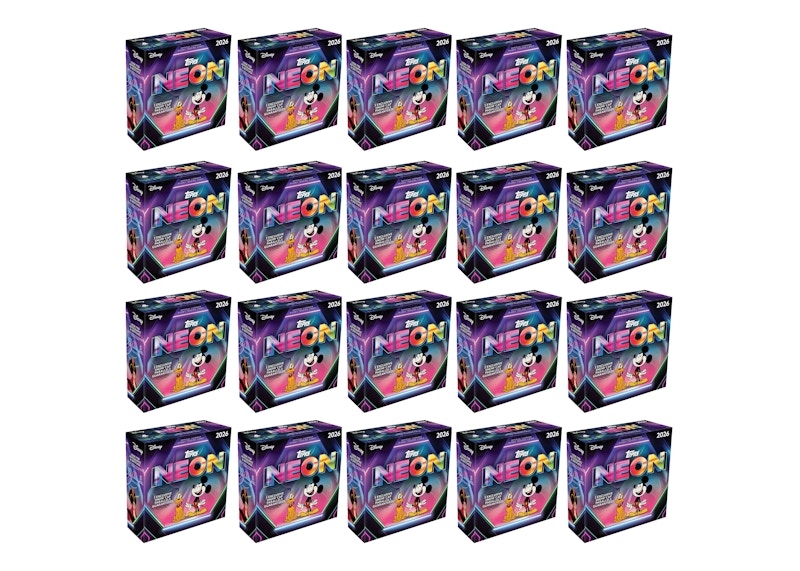 2026 Topps Disney Neon Mega Box Sealed Case (20 Boxes) - 2026 - US