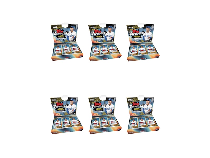 2026 Topps Finest Baseball Hobby Box 6x Lot