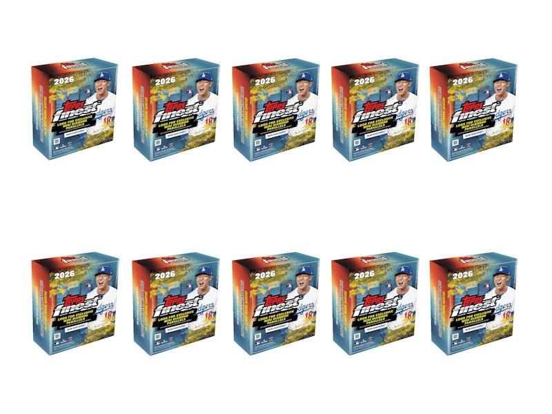 2026 Topps Finest Baseball Mega Box 10x Lot
